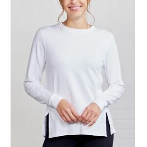 Tasc Women's White Riverwalk French Terry 2.0 Pullover Sweatshirt Size XL